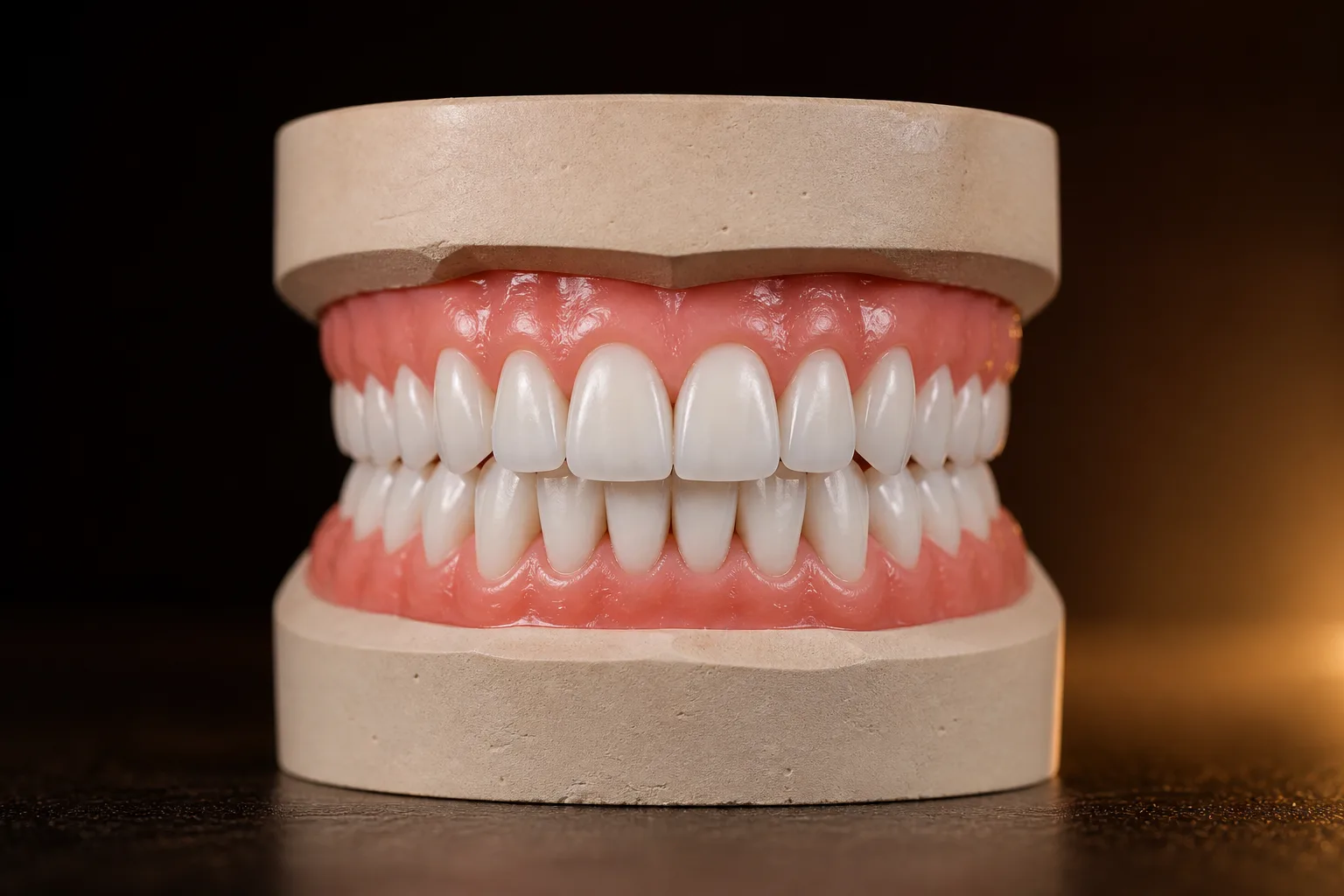 Ilustração de dentes alinhados